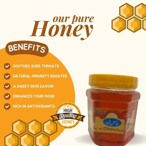 Pure Honey Export quality 450 g بیری کا شہد ( چھوٹی مکھی ) - Image 2